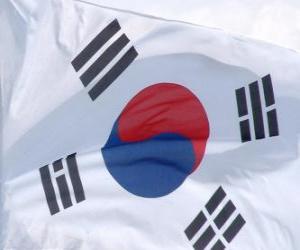 yapboz Güney Kore bayrağı